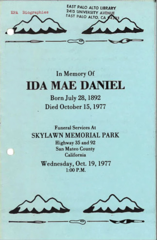 In Memory of Ida Mae Daniel
