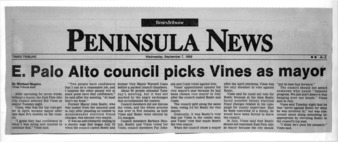 E. Palo Alto Council Picks Vines as Mayor - Times Tribune