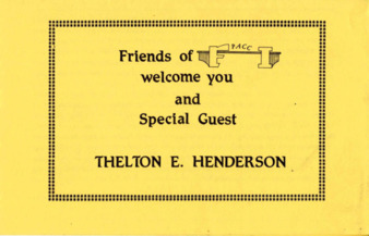 Program for EPACCI Event Featuring Judge Thelton Henderson