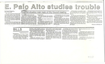 E. Palo Alto Studies Trouble - Times Tribune