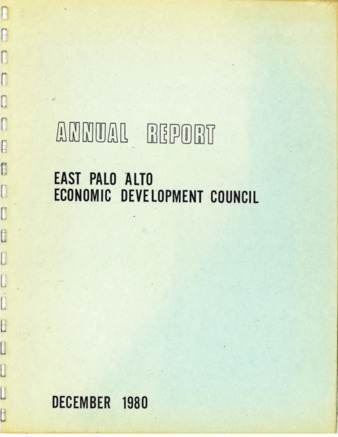 EPA Economic Development Council Annual Report - December 1980