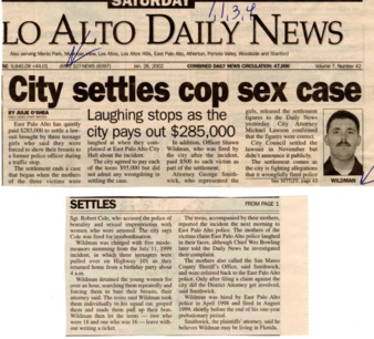 City settles cop sex case - Palo Alto Daily News