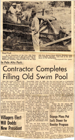 Contractor Completes Filing Old Swim Pool - Ravenswood Post