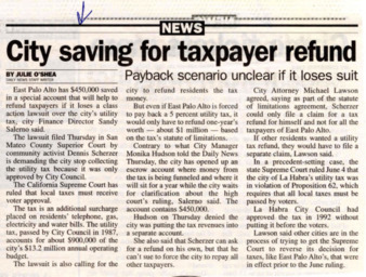 City saving for taxpayer refund - Daily News